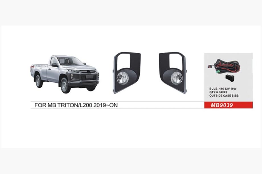 Mitsubishi Pajero Sport 2015- Fendinebbia 2019+ (2 pz, Alogeno) Image