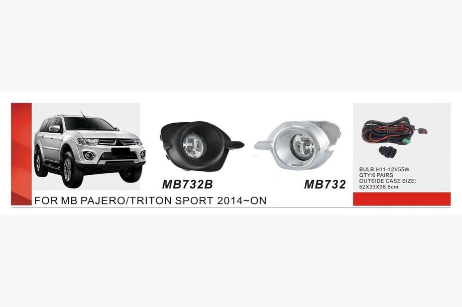 Mitsubishi Pajero Sport 2015- Fendinebbia 2015-2019 (2 pz, Alogeno) Image