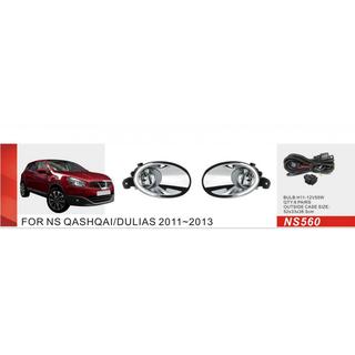 Fendinebbia (2 pz, alogeni) Nissan Qashqai 2010-2014