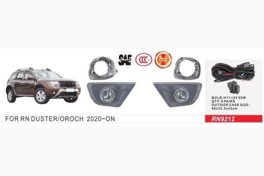Renault Duster 2008–2017 Fendinebbia 2015-2018 (2 pz, alogeni) Image