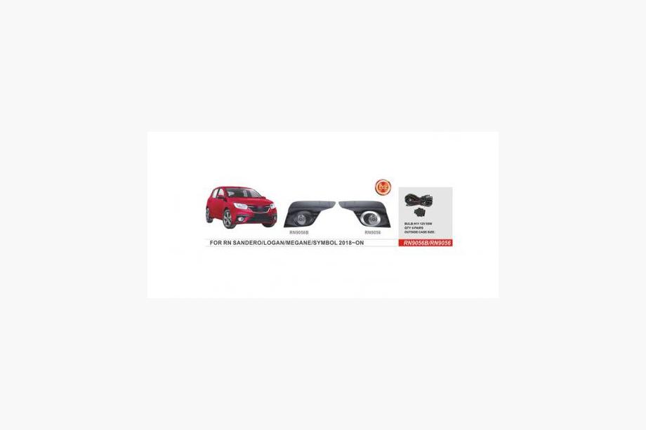 Renault Logan II 2013-2022 Fendinebbia 2018-2021 (2 pz, Alogeni) Image