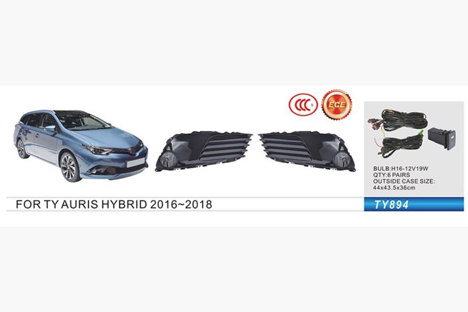 Toyota Auris 2012-2018 Fendinebbia Hibryd 2015-2018 (2 pz, Alogeni) Image