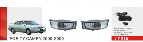 Toyota Camry 2001-2006 Fendinebbia (2 pz, Alogeni) foto 1