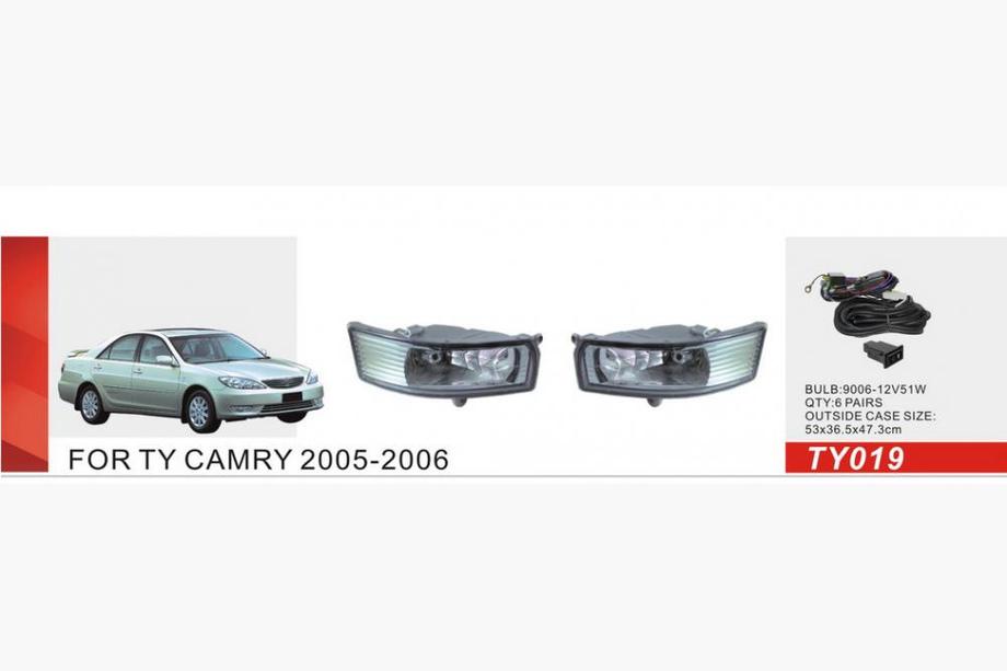 Toyota Camry 2001-2006 Fendinebbia (2 pz, Alogeni) Image