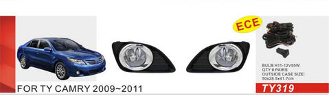 Toyota Camry 2006-2011 Fendinebbia 2009-2011 (2 pz, alogeni) foto 1