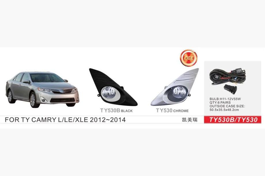 Toyota Camry 2011–2017 Fendinebbia US-type 2011-2014 (2 pz, Alogeni) Image