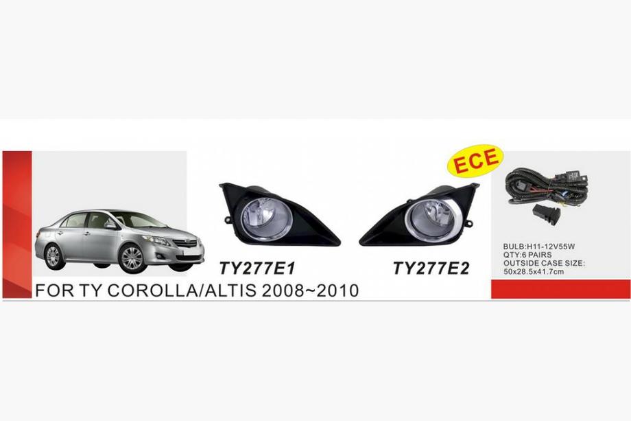 Toyota Corolla 2007-2013 Fendinebbia 2007-2010 (2 pz, alogeni) Image