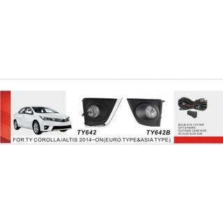 Fendinebbia 2013-2016 (2 pz, Alogeni) Toyota Corolla 2013-2019 foto 2