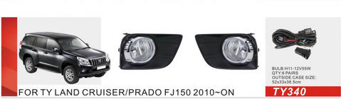 Toyota Land Cruiser Prado 150 2009-2023 Fendinebbia 2010-2013 (2 pz, Alogeni) foto 1