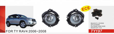 Toyota Rav 4 2006-2013 Fendinebbia 2006-2008 (2 pz, Alogeni) foto 1
