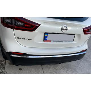 Bordino paraurti posteriore acciaio inox Nissan Qashqai 2014-2021 foto 2