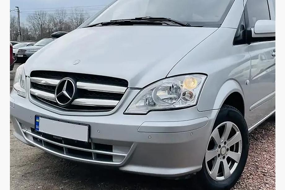 Mercedes Vito W639 2004-2014 Coperture modanatura griglia 2010-2015 (acciaio inox) Foto 3