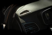 Renault Megane IV 2016-2025 Copertura bocchette aria abitacolo (2 pz, acciaio inox) foto 3
