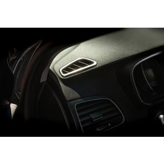 Copertura bocchette aria abitacolo (2 pz, acciaio inox) Renault Megane IV 2016-2025 foto 3