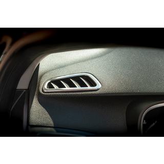 Copertura bocchette aria abitacolo (2 pz, acciaio inox) Renault Megane IV 2016-2025 foto 1