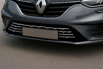 Renault Megane IV 2016-2025 Protezioni paraurti posteriore 2021+ (7 pz, acciaio inox) foto 1