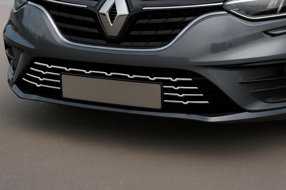 Renault Megane IV 2016-2025 Protezioni paraurti posteriore 2021+ (7 pz, acciaio inox) Image