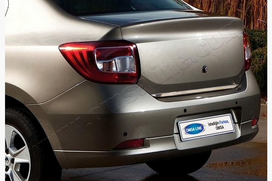 Dacia Logan II 2013-2022 Modanatura bagagliaio 2013-2018 acciaio inox Image