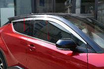 Toyota C-HR 2016-2023 Cornici finestrini OmsaLine (4 pz, acciaio inox) foto 1