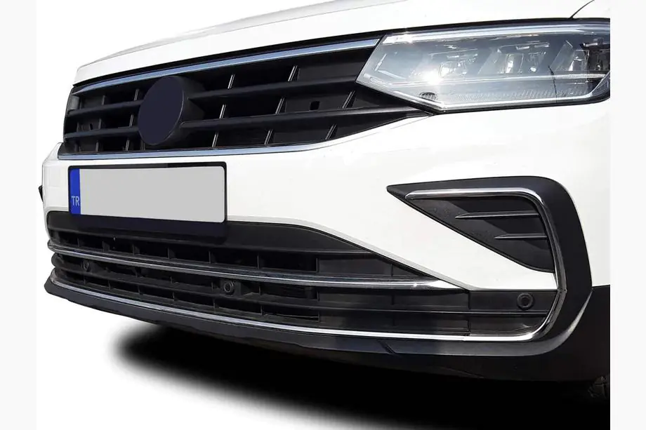 Volkswagen Tiguan 2016-2023 Coperture fari fendinebbia 2020+ (4 pz, acciaio inox) Foto 1