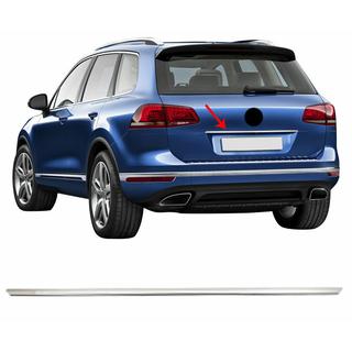 Modanatura cromata sopra targa OmsaLine (acciaio inox) Volkswagen Touareg 2018- foto 1