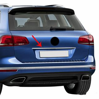 Modanatura cromata sopra targa OmsaLine (acciaio inox) Volkswagen Touareg 2018- foto 2