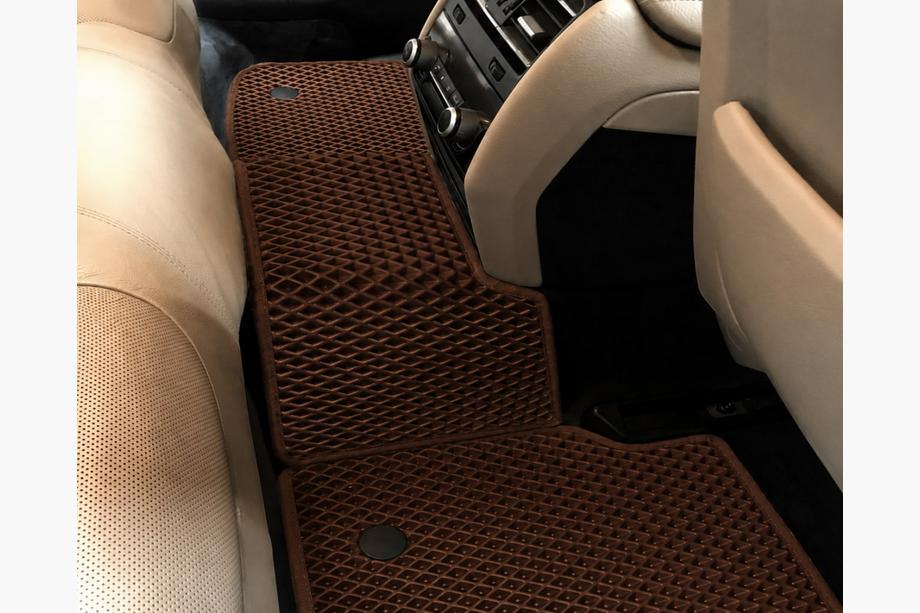 BMW 7 Series F01/F02 2008-2015 Tappetini EVA (per F02, Marrone) Foto 3