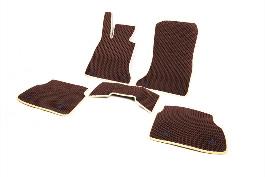 BMW 7 Series F01/F02 2008-2015 Tappetini EVA (per F02, Marrone) Foto 5