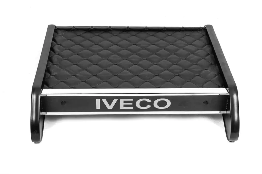 Iveco Daily 2006-2014 Mensola cruscotto (Nero con cuciture nere) Foto 2