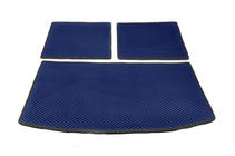 Audi Q7 2005-2015 Tappetino bagagliaio 3 pezzi (EVA, blu) (7 posti) foto 1