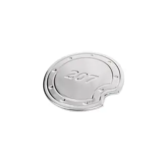Copertura cromata tappo serbatoio carburante (acciaio inox) foto 2