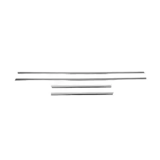 Cornici esterne finestrini acciaio inox (4 pz) foto 2
