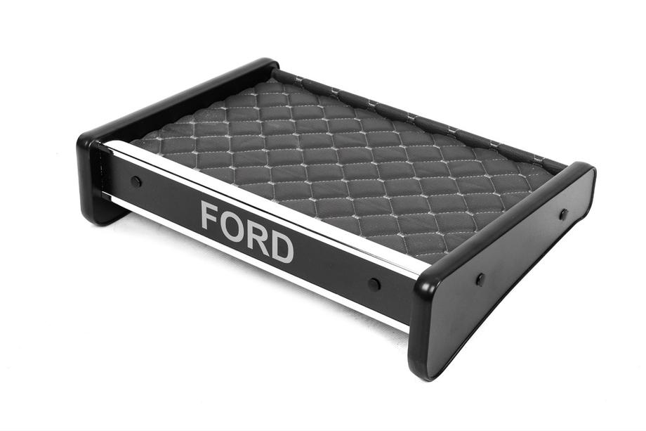 Ford Transit 1991-2000 Mensola per cruscotto (Grigio con cuciture grigie) Image