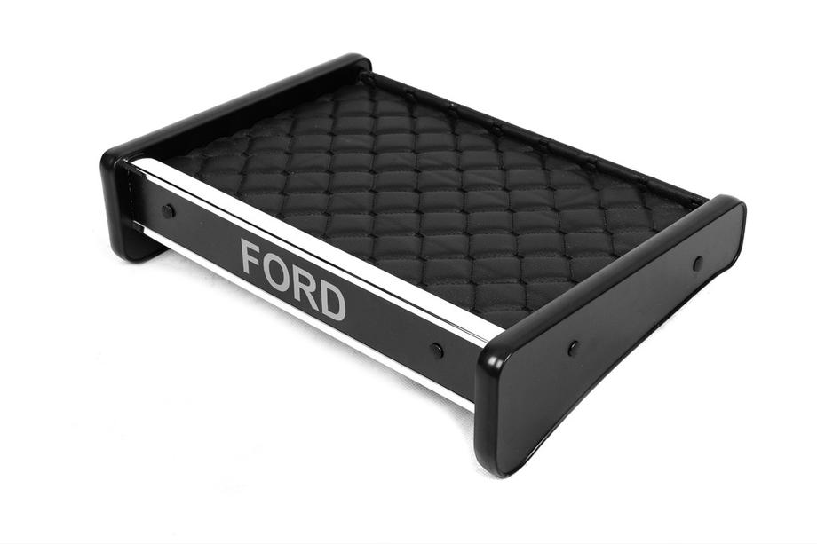 Ford Transit 1991-2000 Mensola per cruscotto (Nero con cuciture nere) Image