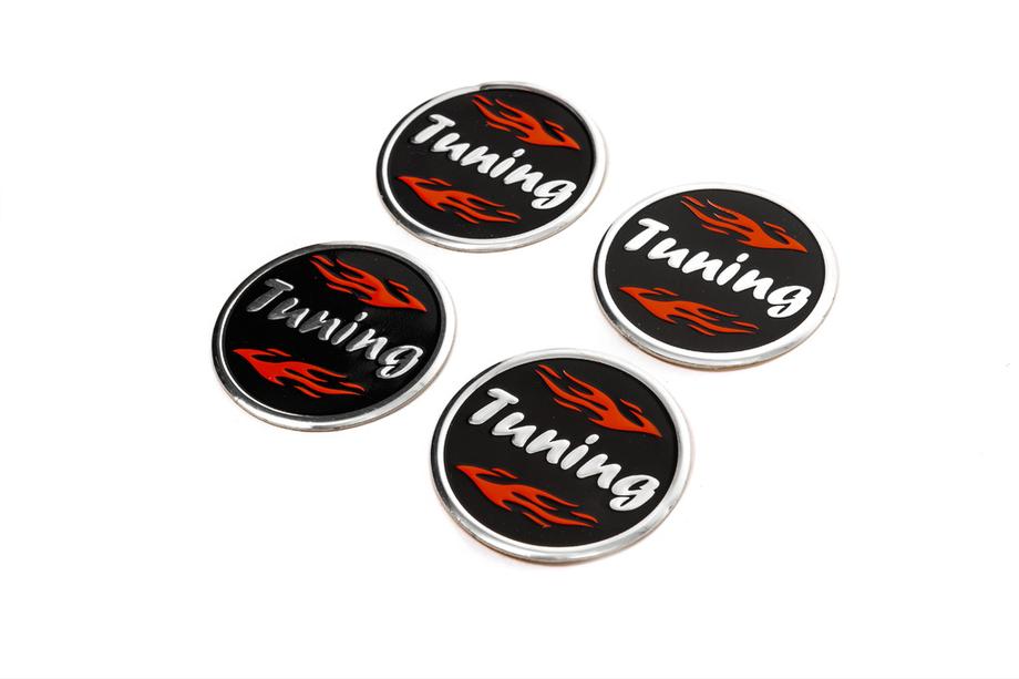 Adesivi per Coprimozzo Tuning V1 60mm (4pz) Foto 1
