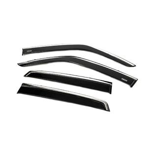 Deflettori finestrini con profilo cromato (4 pz, Niken) Nissan Juke 2010-2019 foto 2