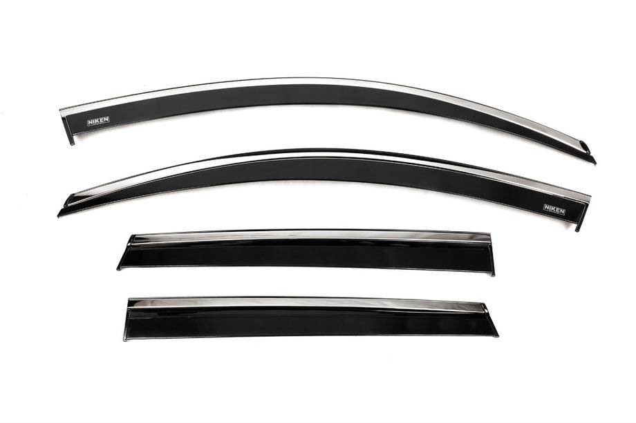 Skoda Karoq 2018- Deflettori finestrini cromati (4 pz, Niken) Image
