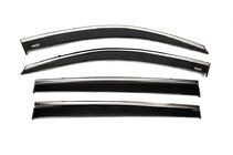 Toyota Highlander 2013-2019 Deflettori finestrini con profilo cromato (4 pz, Niken) foto 3