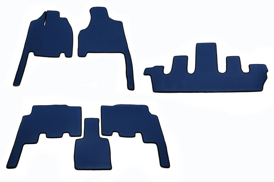 Chrysler Voyager 2001-2007 Tappetini (3 file, EVA, blu) Image