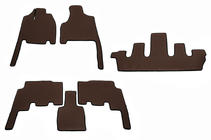 Chrysler Voyager 2001-2007 Tappetini (3 file, EVA, marrone) foto 1