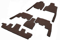 Chrysler Voyager 2001-2007 Tappetini (3 file, EVA, marrone) foto 2