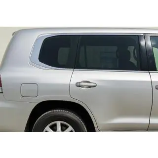 Cornici Finestrini Cromate Design LC300 (Acciaio Inox) Toyota Land Cruiser 200 2007-2021 foto 2