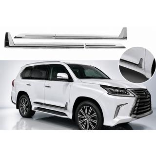 Modanature Porte F-Sport Bianco+Cromo (4 pz, ABS)