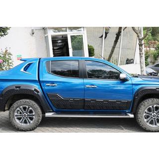 Modanature porte EuroCap (6 pz, ABS) Mitsubishi L200 2015-2024 foto 2