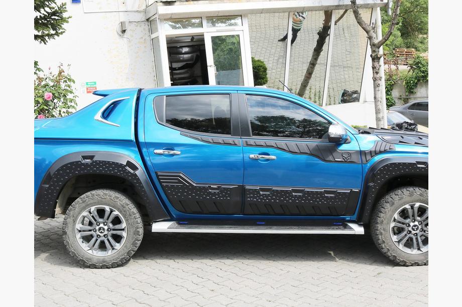 Mitsubishi L200 2015-2024 Modanature porte EuroCap (6 pz, ABS) Foto 6