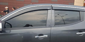 Fiat Fullback 2016- Deflettori finestrini con profilo cromato (4 pz, Niken) foto 1