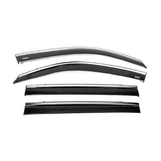 Deflettori finestrini con profilo cromato (4 pz, Niken) Lexus LX570/450d 2008-2022 foto 4