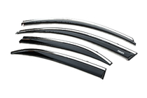 Chevrolet Malibu 2011-2018 Deflettori finestrini con profilo cromato (4 pz, Niken) foto 3