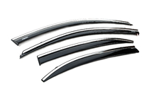 Chevrolet Malibu 2011-2018 Deflettori finestrini con profilo cromato (4 pz, Niken) foto 4