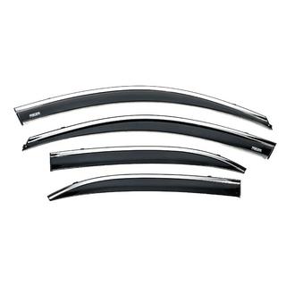 Deflettori finestrini con profilo cromato (4 pz, Niken) Chevrolet Malibu 2011-2018 foto 2